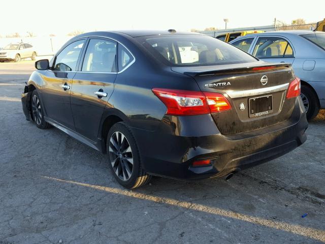 3N1AB7AP6HY243691 - 2017 NISSAN SENTRA S BLACK photo 3