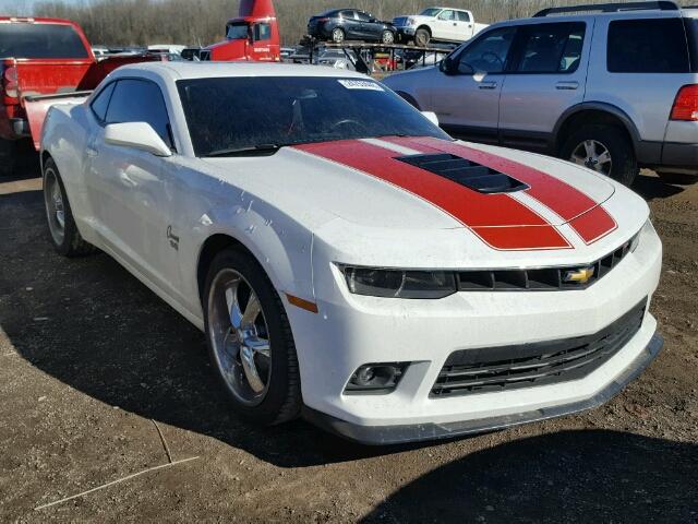 2G1FK1EJ2E9190580 - 2014 CHEVROLET CAMARO 2SS WHITE photo 1