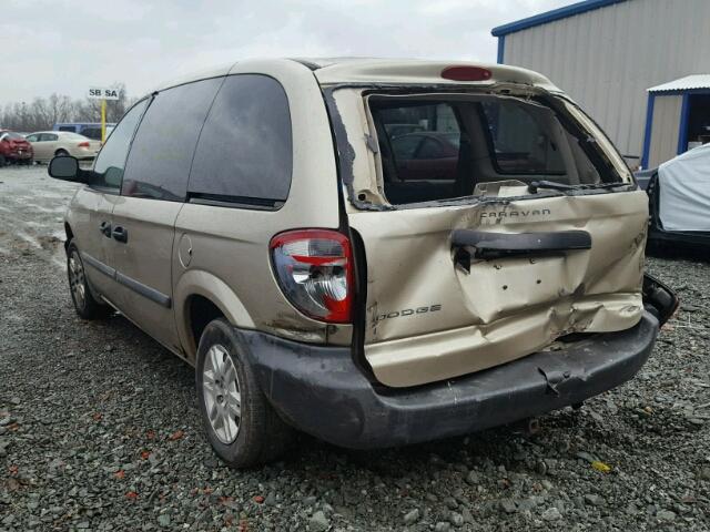 1D4GP25B86B750424 - 2006 DODGE CARAVAN SE GOLD photo 3