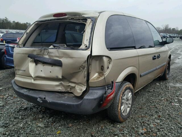 1D4GP25B86B750424 - 2006 DODGE CARAVAN SE GOLD photo 4