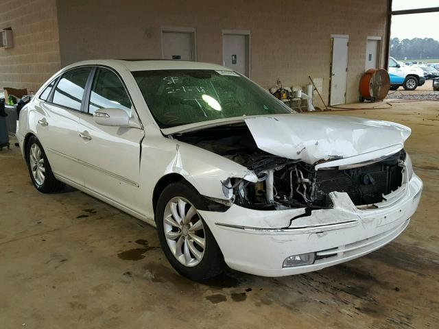 KMHFC46F57A162629 - 2007 HYUNDAI AZERA SE WHITE photo 1