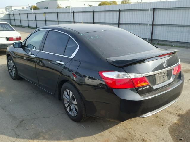 1HGCR2F38EA243493 - 2014 HONDA ACCORD LX BLACK photo 3