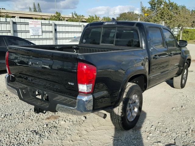 5TFAZ5CN9GX015547 - 2016 TOYOTA TACOMA DOU BLACK photo 4