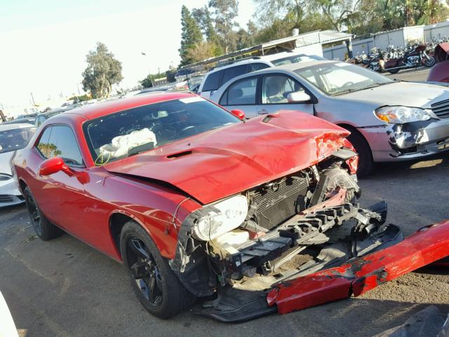 2C3CDYAG7CH167553 - 2012 DODGE CHALLENGER RED photo 1