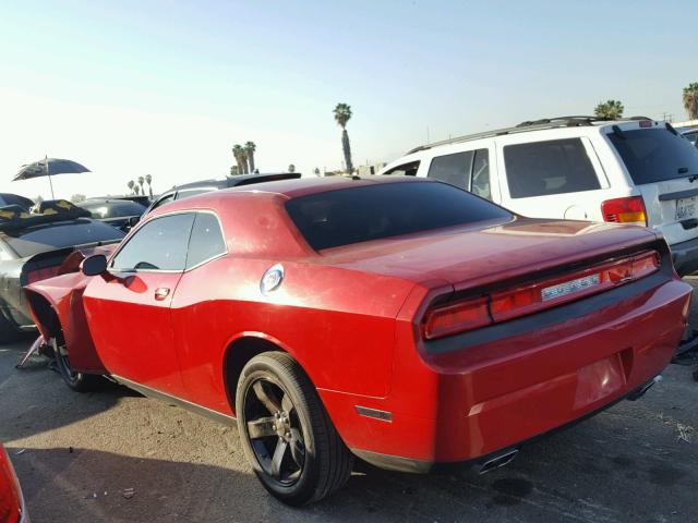 2C3CDYAG7CH167553 - 2012 DODGE CHALLENGER RED photo 3