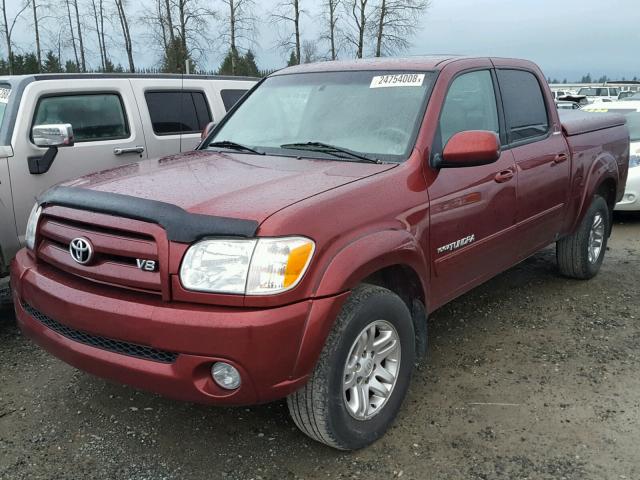 5TBDT48116S529792 - 2006 TOYOTA TUNDRA BURGUNDY photo 2