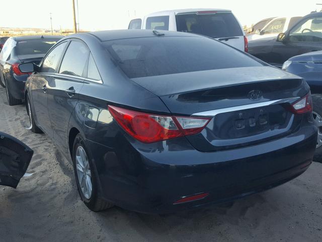 5NPEB4ACXDH738980 - 2013 HYUNDAI SONATA GLS BLUE photo 3