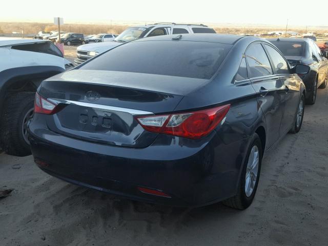 5NPEB4ACXDH738980 - 2013 HYUNDAI SONATA GLS BLUE photo 4