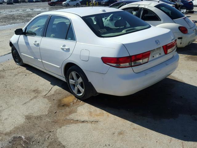 1HGCM66554A028286 - 2004 HONDA ACCORD EX WHITE photo 3