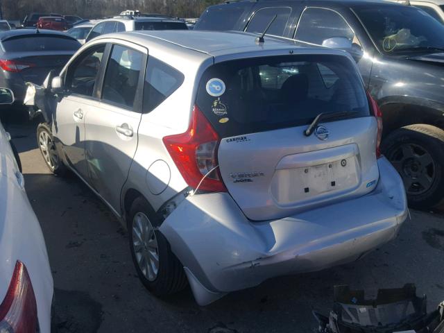 3N1CE2CPXEL389892 - 2014 NISSAN VERSA NOTE SILVER photo 3