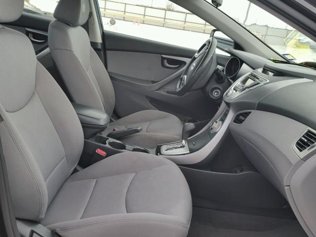 KMHDH4AE5BU100484 - 2011 HYUNDAI ELANTRA GL BLACK photo 5