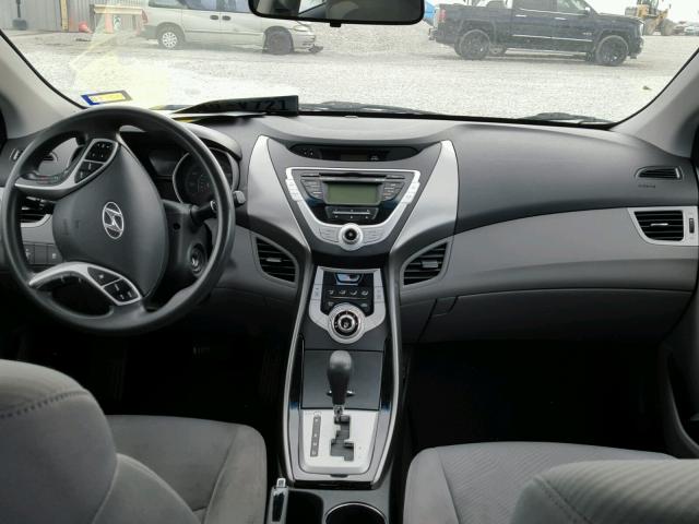 KMHDH4AE5BU100484 - 2011 HYUNDAI ELANTRA GL BLACK photo 9