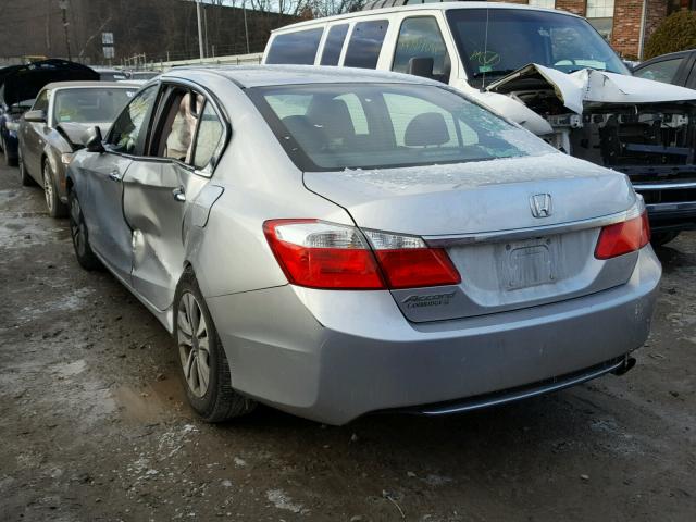 1HGCR2F34EA250893 - 2014 HONDA ACCORD LX SILVER photo 3