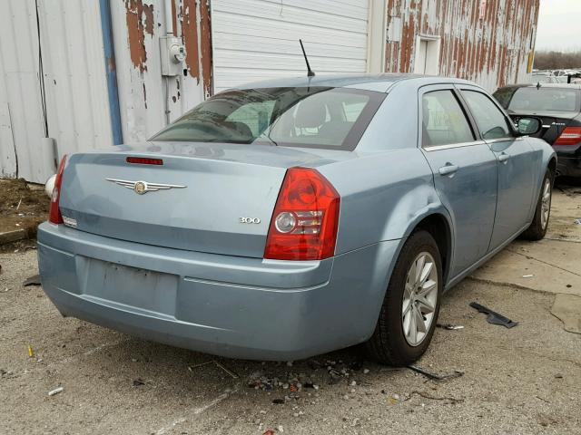 2C3KA43R58H320787 - 2008 CHRYSLER 300 LX BLUE photo 4