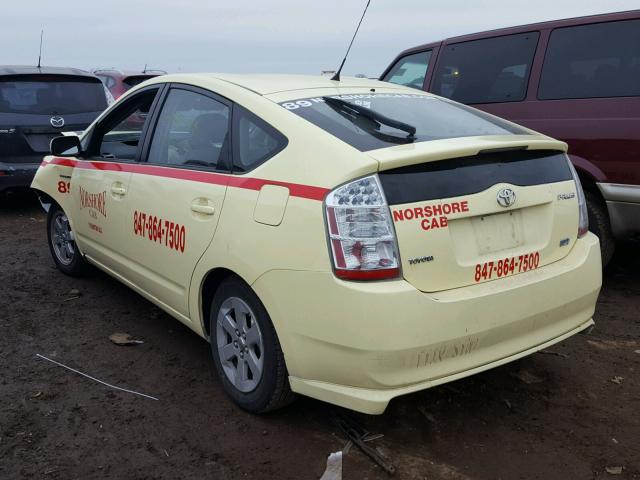 JTDKB20U593474779 - 2009 TOYOTA PRIUS YELLOW photo 3