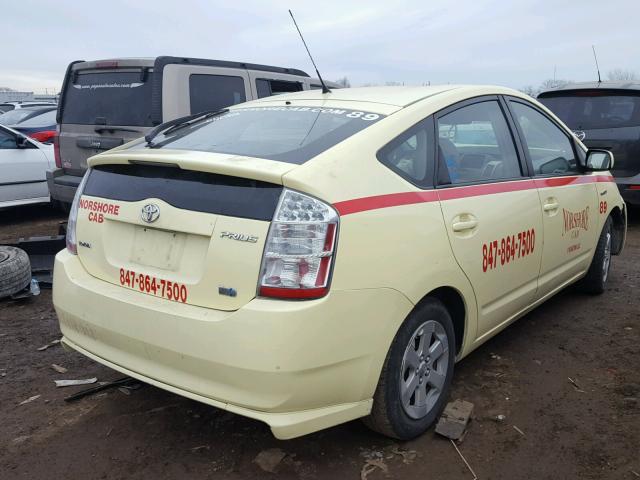 JTDKB20U593474779 - 2009 TOYOTA PRIUS YELLOW photo 4