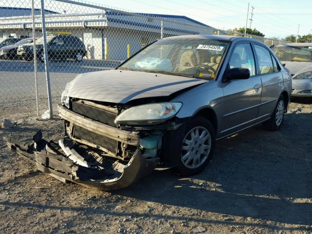 2HGES16524H579326 - 2004 HONDA CIVIC LX GOLD photo 2