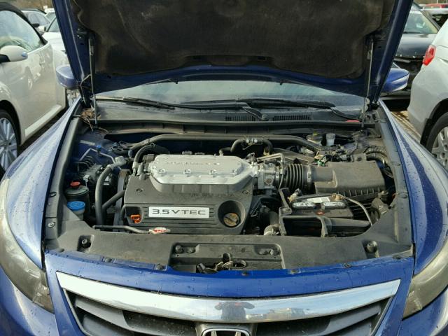 1HGCS2A84BA000041 - 2011 HONDA ACCORD EXL BLUE photo 7