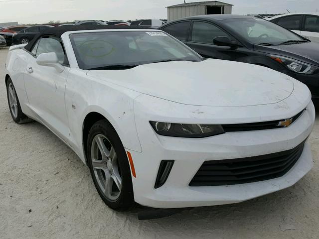 1G1FB3DS8G0187072 - 2016 CHEVROLET CAMARO LT WHITE photo 1