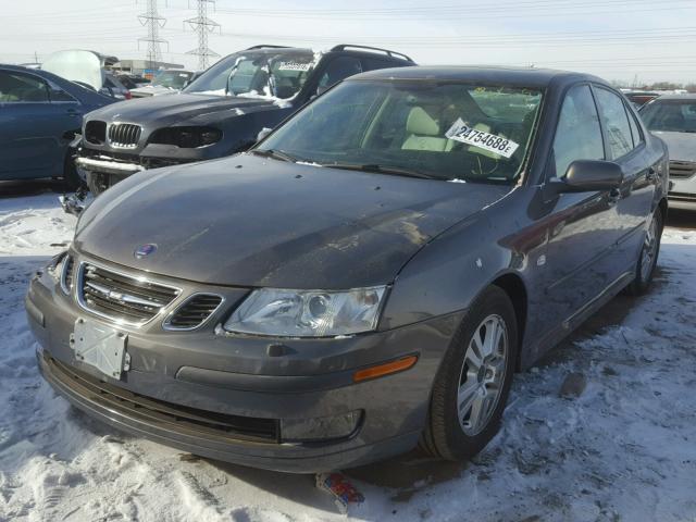 YS3FD49Y261103513 - 2006 SAAB 9-3 BASE GRAY photo 2