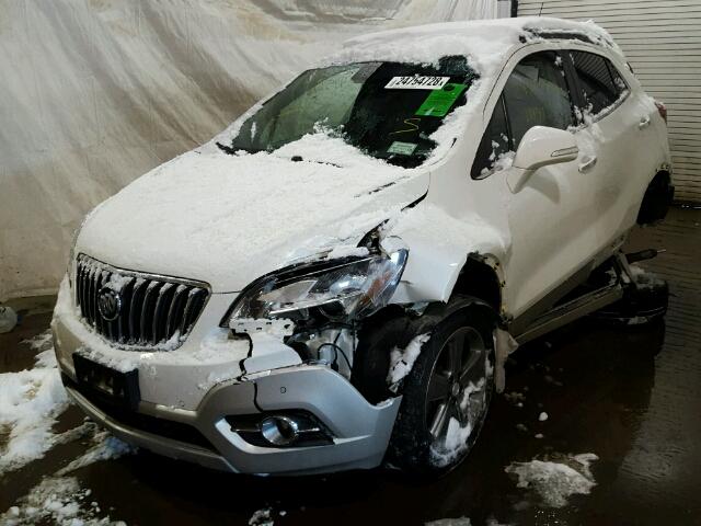 KL4CJHSB2EB776952 - 2014 BUICK ENCORE PRE WHITE photo 2