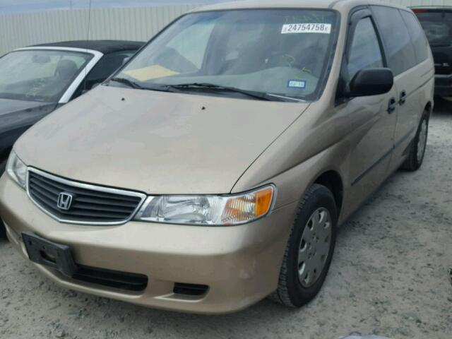 2HKRL18571H574183 - 2001 HONDA ODYSSEY LX TAN photo 2