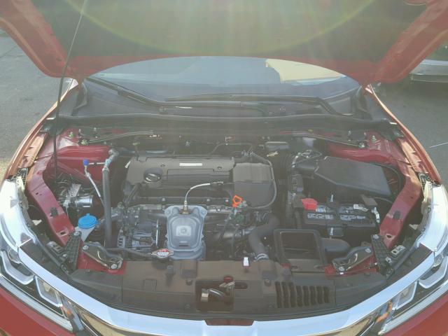 1HGCR2F18HA223490 - 2017 HONDA ACCORD SPO RED photo 7