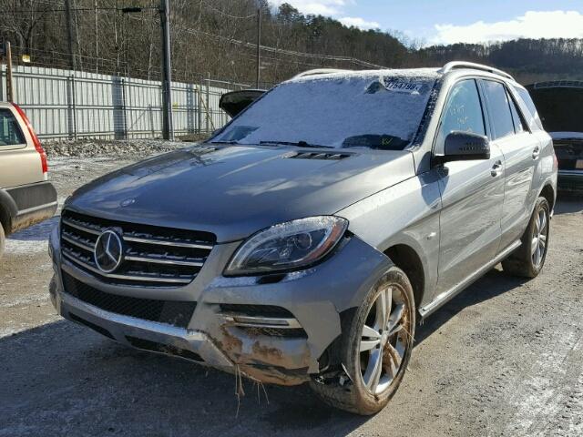 4JGDA2EB8CA057187 - 2012 MERCEDES-BENZ ML 350 BLU GRAY photo 2