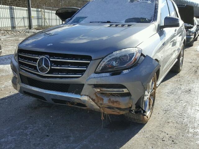 4JGDA2EB8CA057187 - 2012 MERCEDES-BENZ ML 350 BLU GRAY photo 9