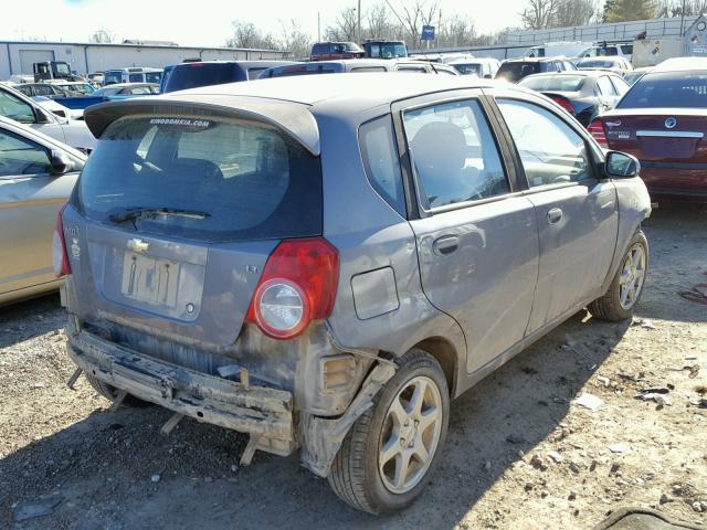 KL1TG6DE5AB113554 - 2010 CHEVROLET AVEO LT GRAY photo 4