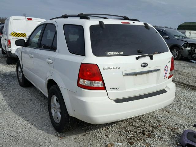 KNDJC733465604639 - 2006 KIA SORENTO EX WHITE photo 3