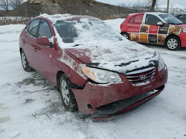 KMHDU4BD7AU122633 - 2010 HYUNDAI ELANTRA BL RED photo 1