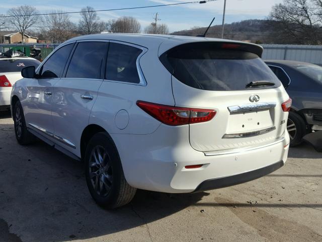 5N1AL0MN9DC312657 - 2013 INFINITI JX35 BASE WHITE photo 3