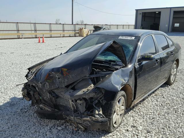 2G1WA5EK1A1194485 - 2010 CHEVROLET IMPALA LS BLACK photo 2
