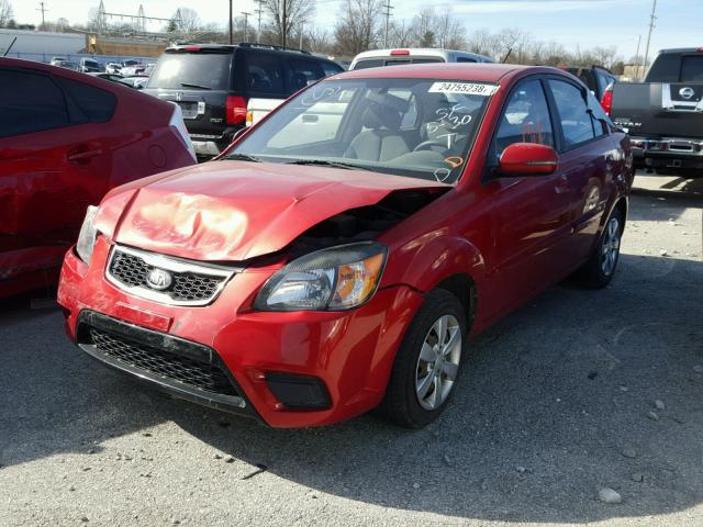 KNADH4A34B6868901 - 2011 KIA RIO BASE ORANGE photo 2