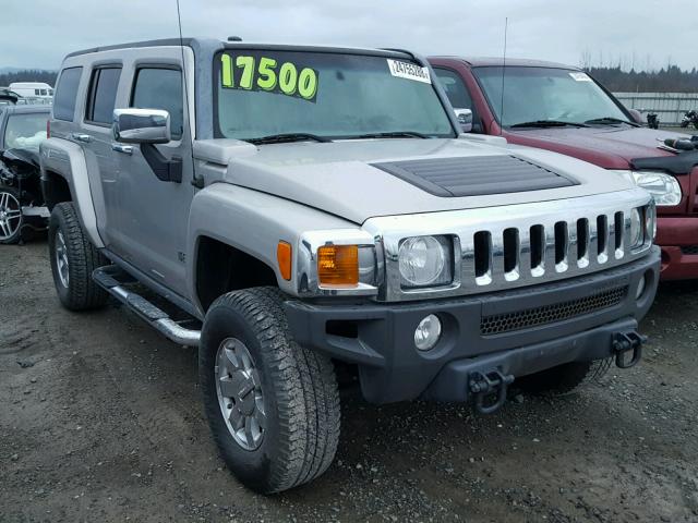 5GTDN13E878161278 - 2007 HUMMER H3 GRAY photo 1