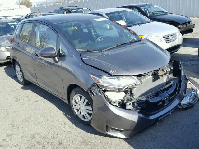 JHMGK5H57GS006056 - 2016 HONDA FIT LX GRAY photo 1