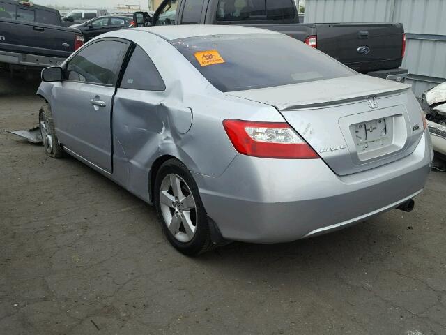 2HGFG12808H534347 - 2008 HONDA CIVIC EX SILVER photo 3