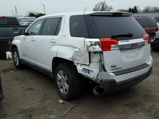 2CTALBEW1A6334555 - 2010 GMC TERRAIN SL WHITE photo 3