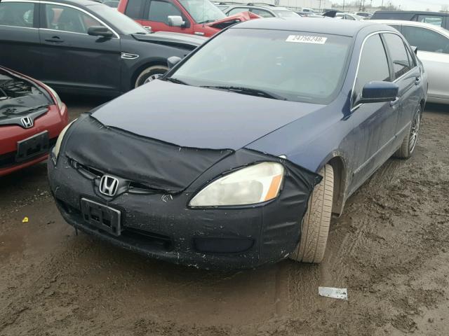 1HGCM56313A036294 - 2003 HONDA ACCORD LX BLUE photo 2