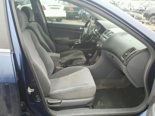 1HGCM56313A036294 - 2003 HONDA ACCORD LX BLUE photo 5