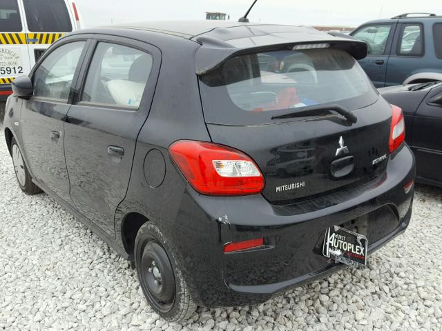 ML32A3HJ4HH018022 - 2017 MITSUBISHI MIRAGE ES BLACK photo 3