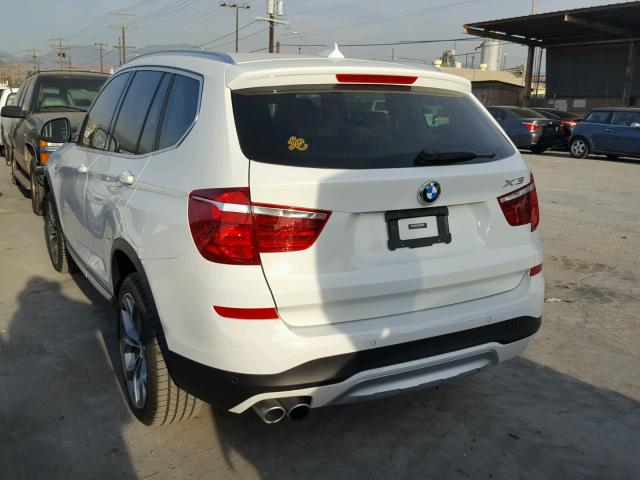 5UXWZ7C37H0V87483 - 2017 BMW X3 SDRIVE2 WHITE photo 3