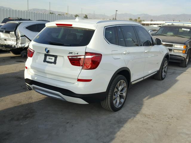 5UXWZ7C37H0V87483 - 2017 BMW X3 SDRIVE2 WHITE photo 4