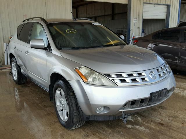 JN8AZ08T94W220074 - 2004 NISSAN MURANO SL SILVER photo 1