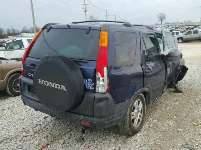 SHSRD78803U102525 - 2003 HONDA CR-V EX BLUE photo 4