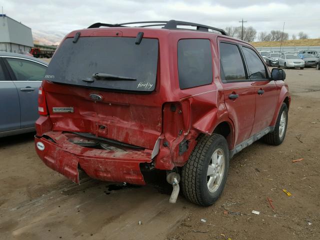 1FMCU9D75BKC25062 - 2011 FORD ESCAPE XLT RED photo 4