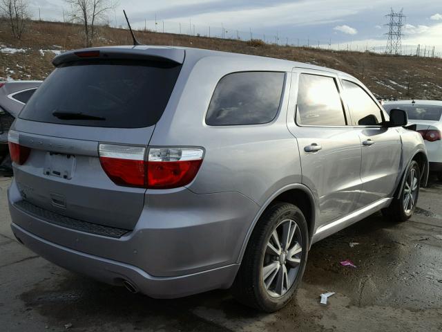 1C4RDJAG1DC698149 - 2013 DODGE DURANGO SX SILVER photo 4