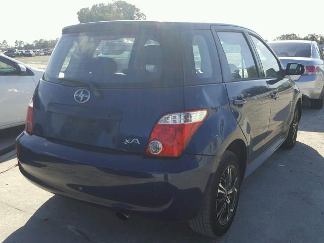 JTKKT624360162581 - 2006 TOYOTA SCION XA BLUE photo 4