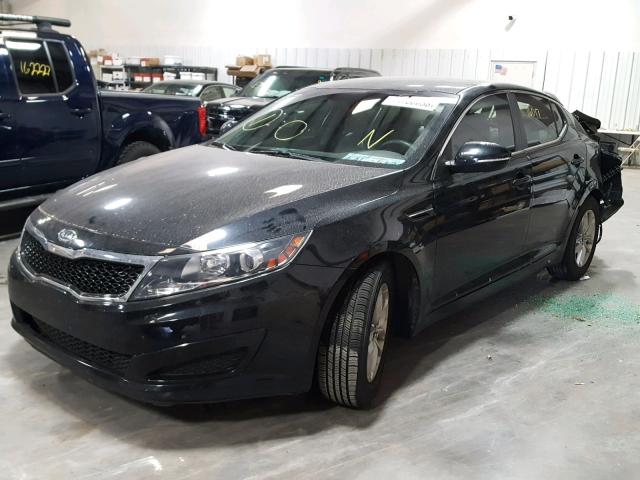 KNAGM4A74B5178292 - 2011 KIA OPTIMA LX BLACK photo 2